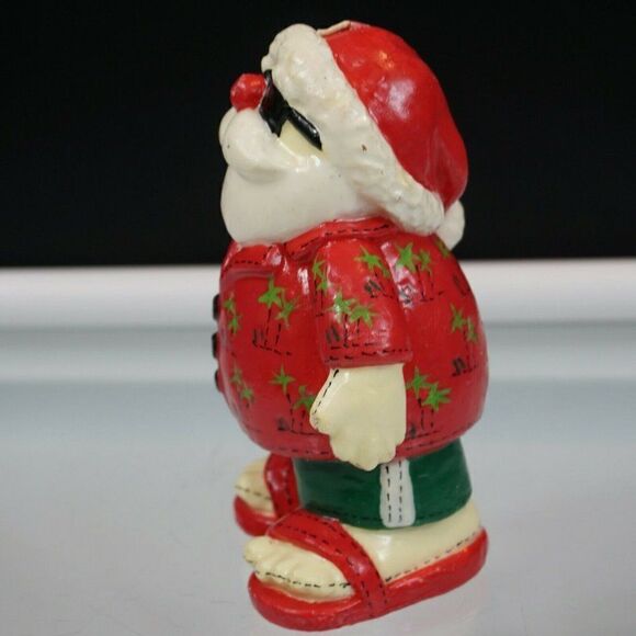 Beach Santa Claus Candle Hawaiian Shirt Sunglasses Flip Flop Sandals 2005 - Picture 3 of 9